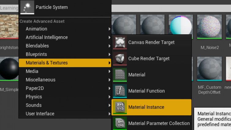 UE4中的常量材质实例和动态材质实例 