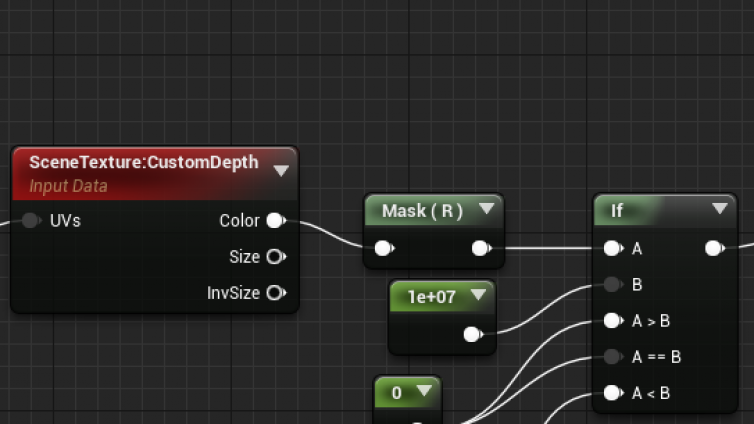 如何在UE4材质中判断物体是否开启了渲染Custom Depth Pass？