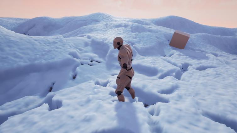 UE4实现在雪地上留下痕迹功能（附免费视频教程）