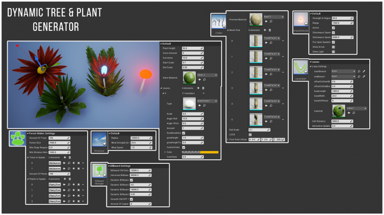 UE4定制化交互式的植物
